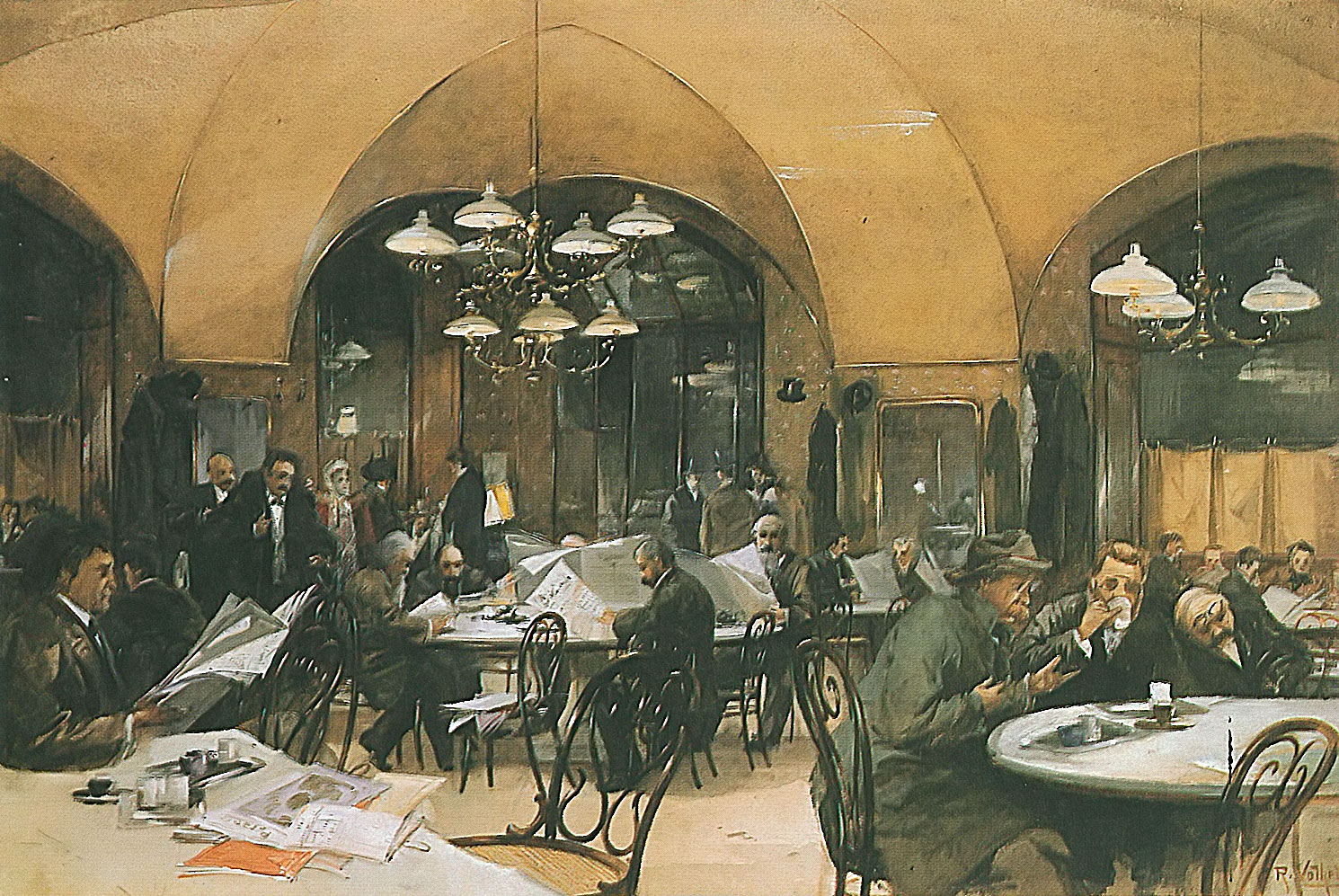 Café Griensteidl in Wien, 1896 – Wiener Kaffeehaus